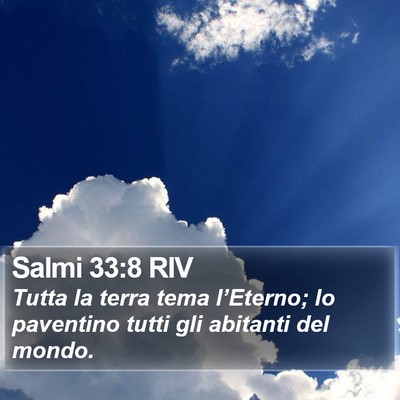 Salmi 33:8 RIV Bible Verse Image