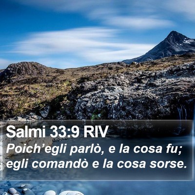 Salmi 33:9 RIV Bible Verse Image