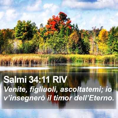 Salmi 34:11 RIV Bible Verse Image