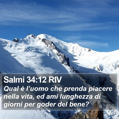 Salmi 34:12 RIV Bible Verse Image