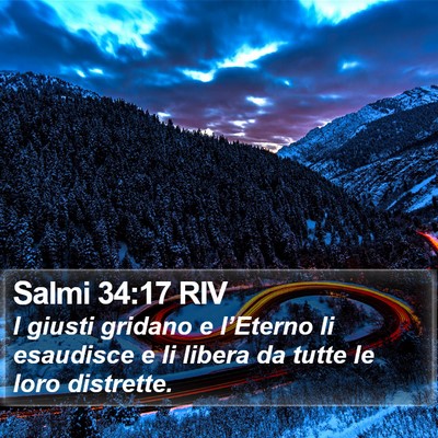 Salmi 34:17 RIV Bible Verse Image