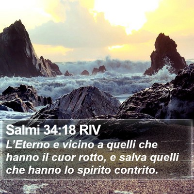 Salmi 34:18 RIV Bible Verse Image