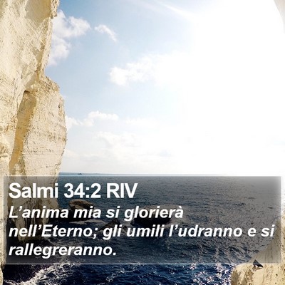 Salmi 34:2 RIV Bible Verse Image