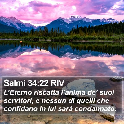 Salmi 34:22 RIV Bible Verse Image