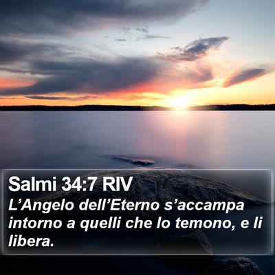 Salmi 34:7 RIV Bible Verse Image
