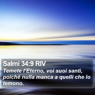 Salmi 34:9 RIV Bible Verse Image