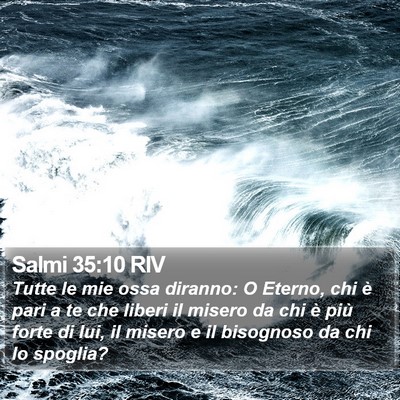 Salmi 35:10 RIV Bible Verse Image