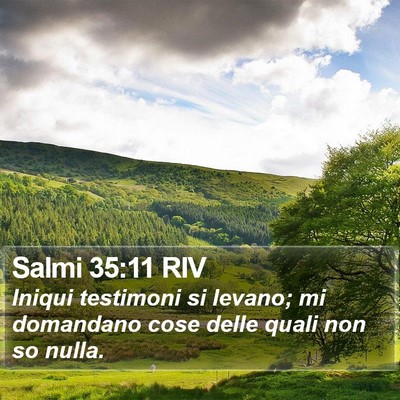 Salmi 35:11 RIV Bible Verse Image