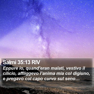Salmi 35:13 RIV Bible Verse Image
