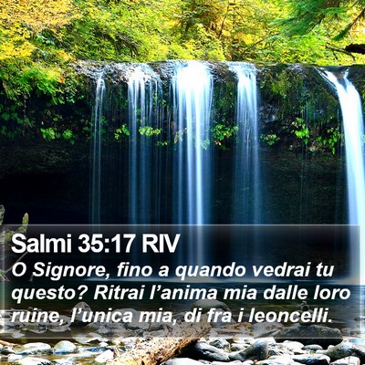 Salmi 35:17 RIV Bible Verse Image