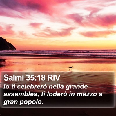 Salmi 35:18 RIV Bible Verse Image