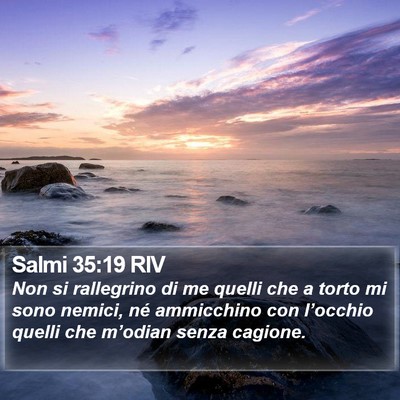 Salmi 35:19 RIV Bible Verse Image