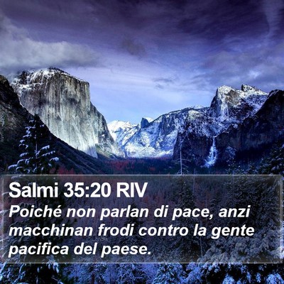 Salmi 35:20 RIV Bible Verse Image