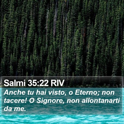 Salmi 35:22 RIV Bible Verse Image