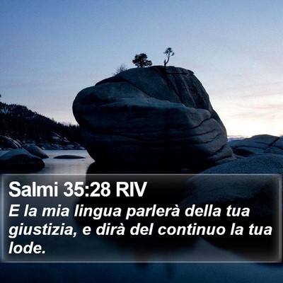 Salmi 35:28 RIV Bible Verse Image