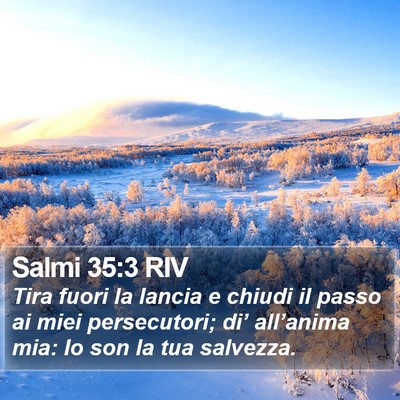 Salmi 35:3 RIV Bible Verse Image