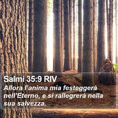 Salmi 35:9 RIV Bible Verse Image