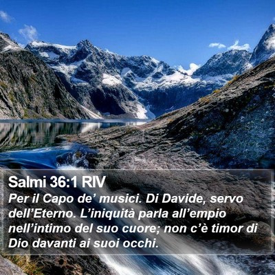 Salmi 36:1 RIV Bible Verse Image