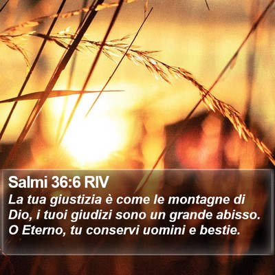 Salmi 36:6 RIV Bible Verse Image