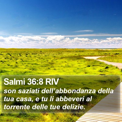 Salmi 36:8 RIV Bible Verse Image