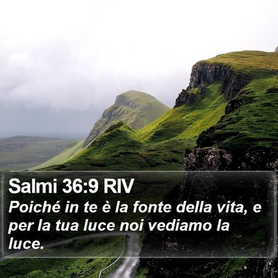 Salmi 36:9 RIV Bible Verse Image