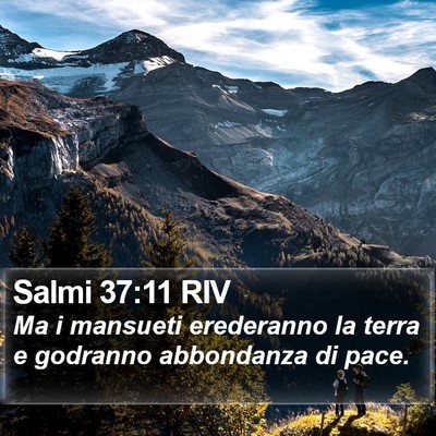 Salmi 37:11 RIV Bible Verse Image
