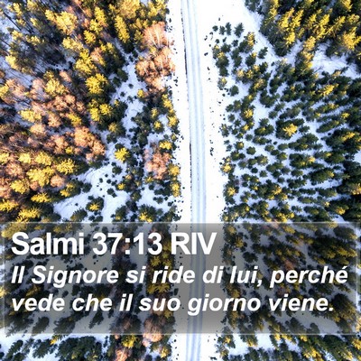 Salmi 37:13 RIV Bible Verse Image