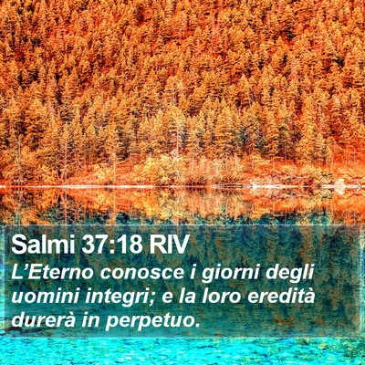 Salmi 37:18 RIV Bible Verse Image