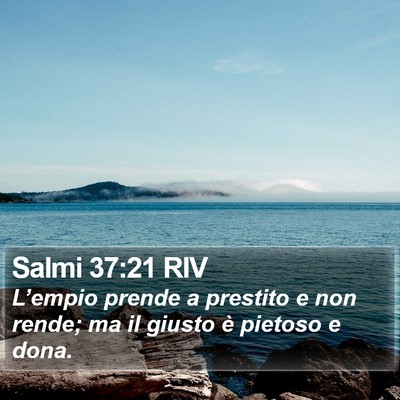 Salmi 37:21 RIV Bible Verse Image