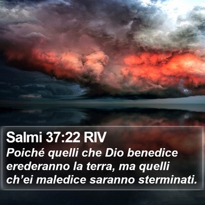 Salmi 37:22 RIV Bible Verse Image