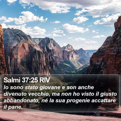 Salmi 37:25 RIV Bible Verse Image