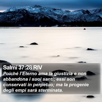 Salmi 37:28 RIV Bible Verse Image