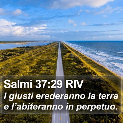 Salmi 37:29 RIV Bible Verse Image