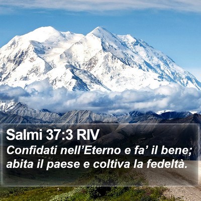 Salmi 37:3 RIV Bible Verse Image
