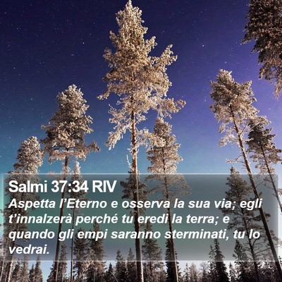Salmi 37:34 RIV Bible Verse Image