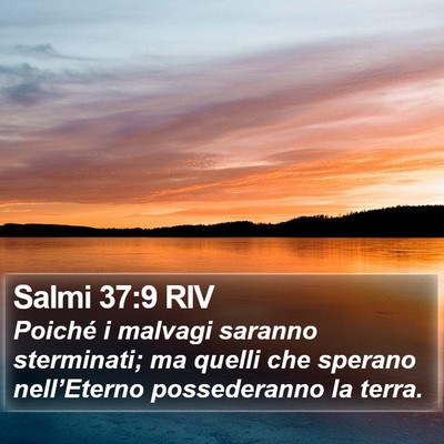 Salmi 37:9 RIV Bible Verse Image