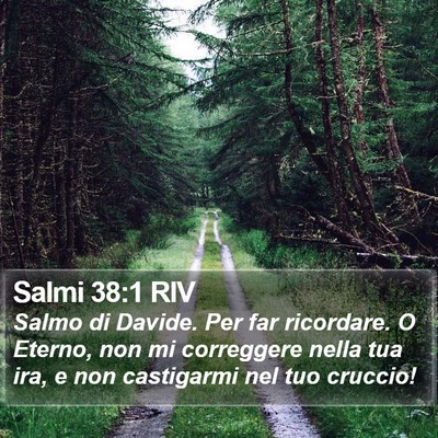 Salmi 38:1 RIV Bible Verse Image