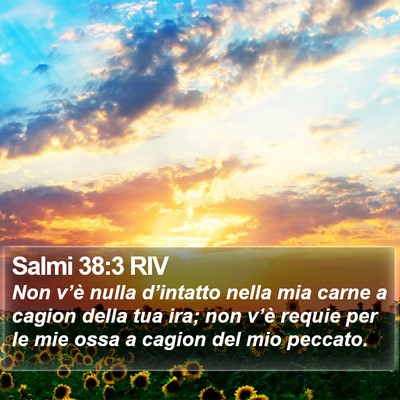 Salmi 38:3 RIV Bible Verse Image