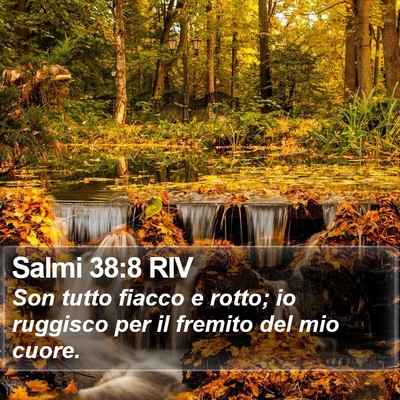 Salmi 38:8 RIV Bible Verse Image