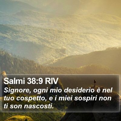 Salmi 38:9 RIV Bible Verse Image