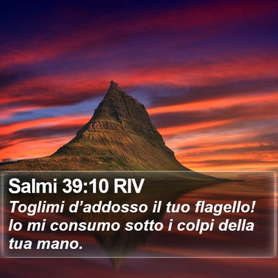 Salmi 39:10 RIV Bible Verse Image