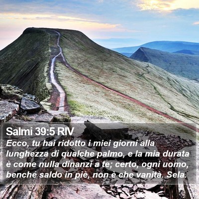 Salmi 39:5 RIV Bible Verse Image