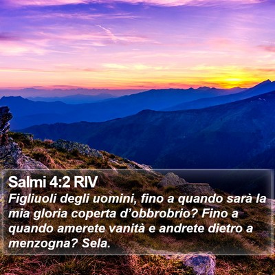 Salmi 4:2 RIV Bible Verse Image