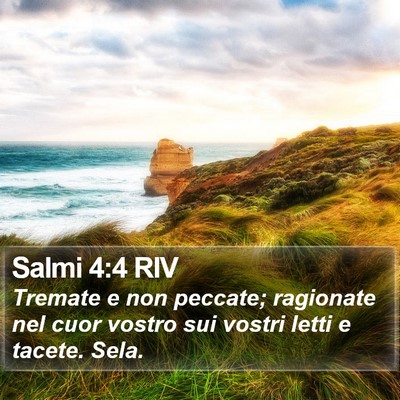 Salmi 4:4 RIV Bible Verse Image