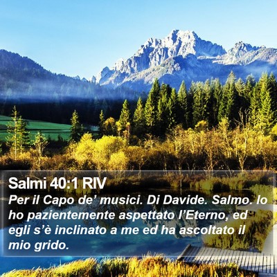 Salmi 40:1 RIV Bible Verse Image
