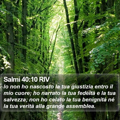 Salmi 40:10 RIV Bible Verse Image