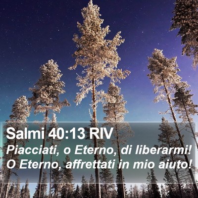 Salmi 40:13 RIV Bible Verse Image