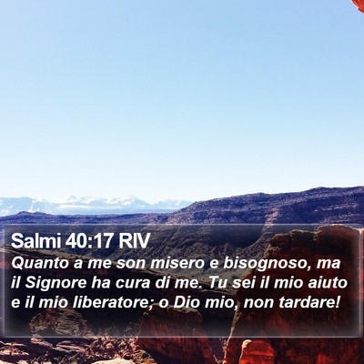 Salmi 40:17 RIV Bible Verse Image