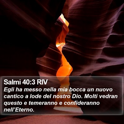Salmi 40:3 RIV Bible Verse Image
