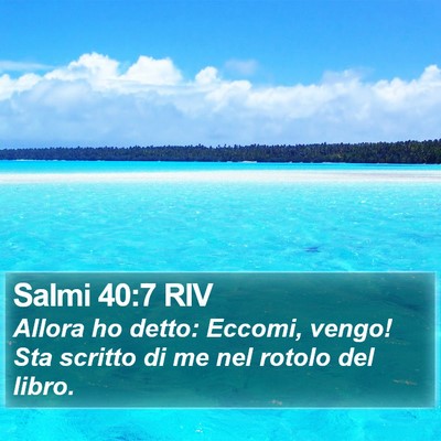 Salmi 40:7 RIV Bible Verse Image